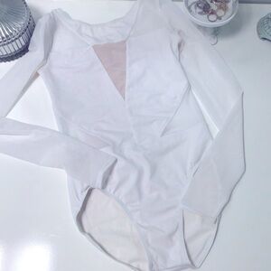 Balera Dancewear White Classic Leotard CL EUC!
